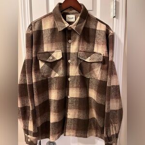 Brand New Mens Kuwalla Tee Plaid Overshirt Large NWT